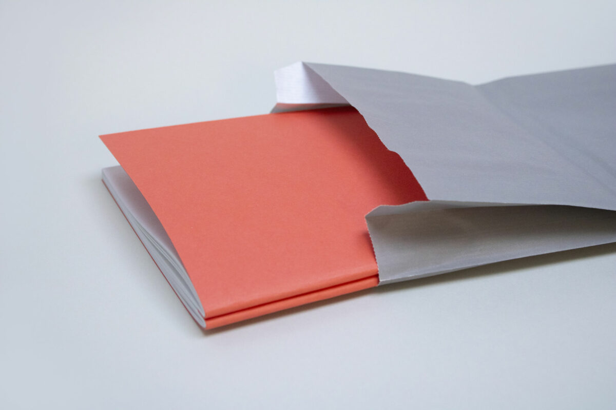voala_coral red notebook_double pages volume_recycled paper