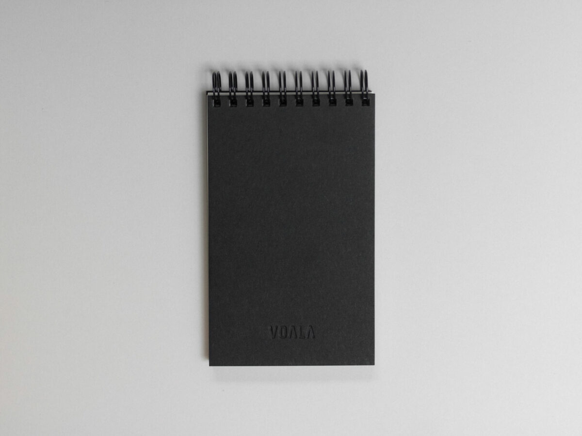 VOALA_RAW_Spiral_Mini_Black_skicák