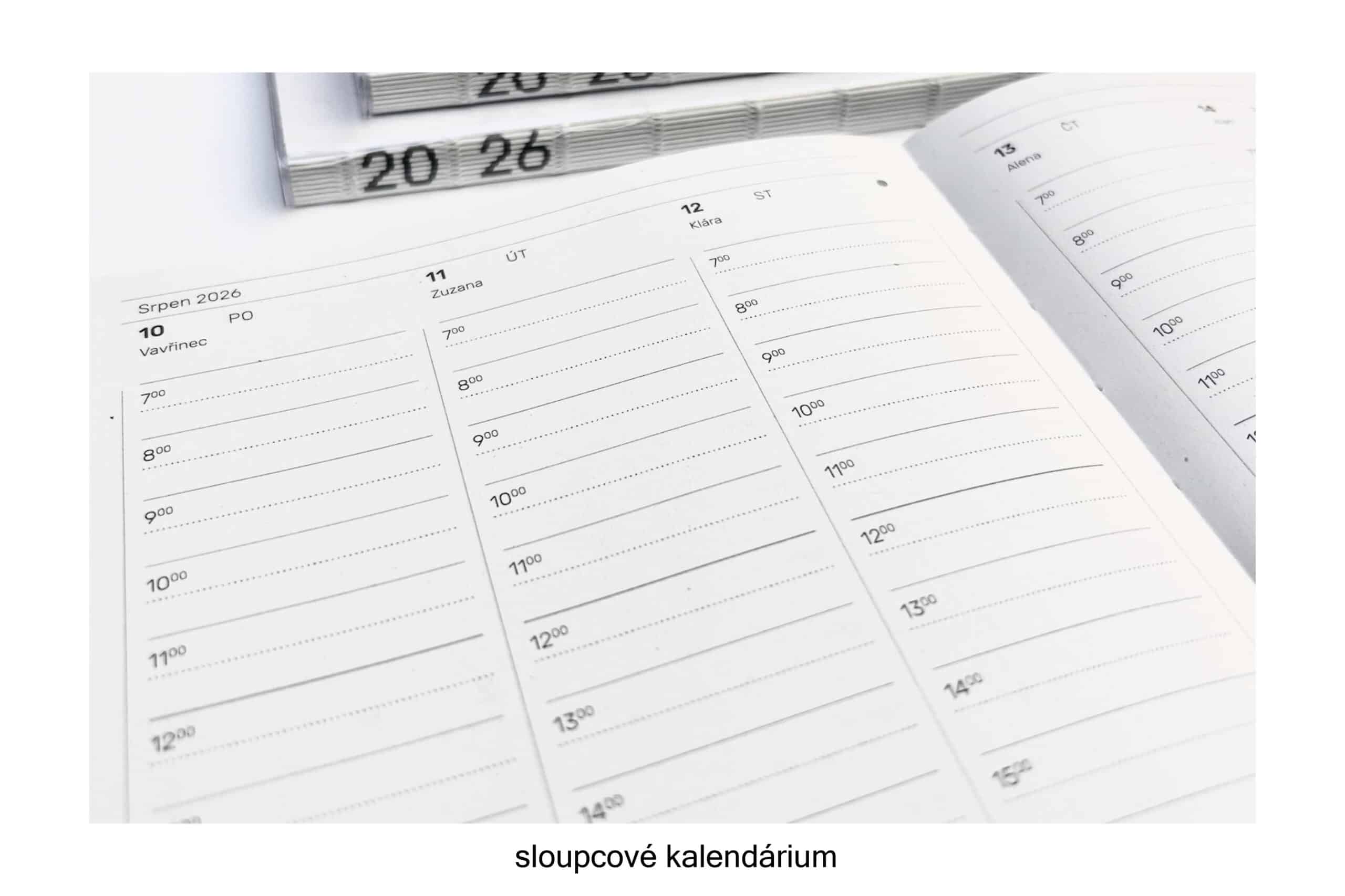 sloupcová verze diáře NUDISTA