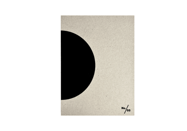 no 3. šedá lepenka černý půlkruh